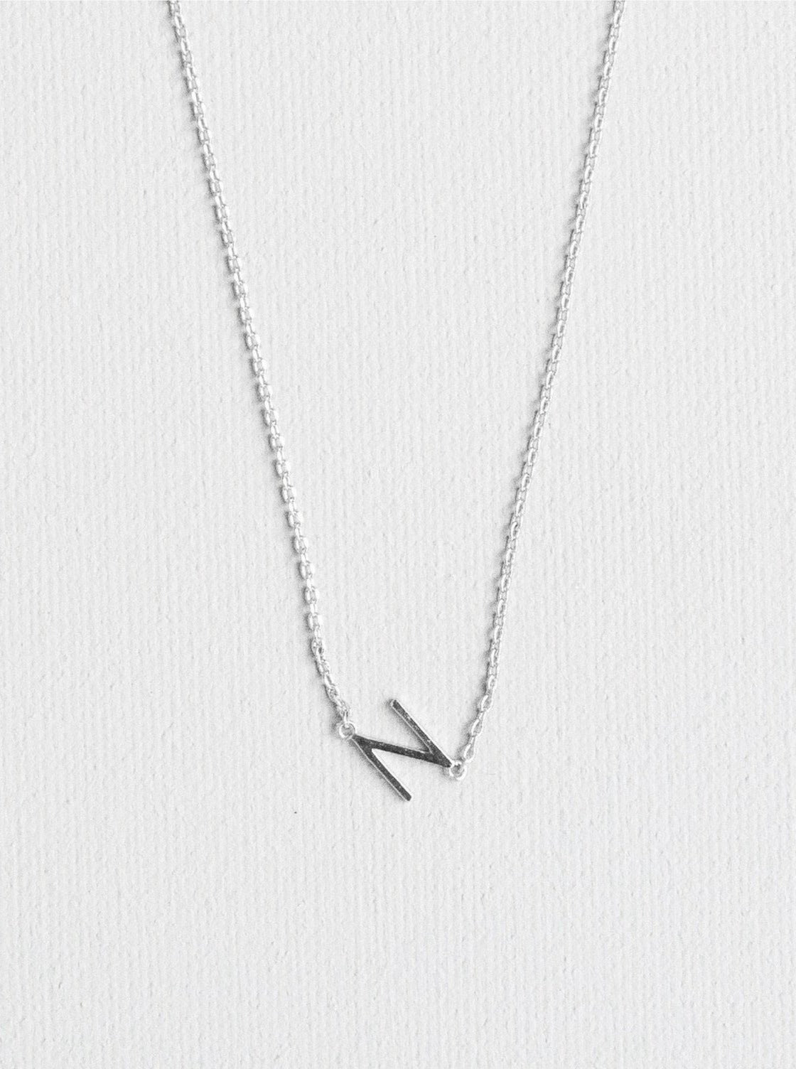 N letter necklace