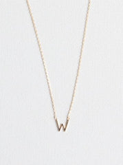 W letter Necklace