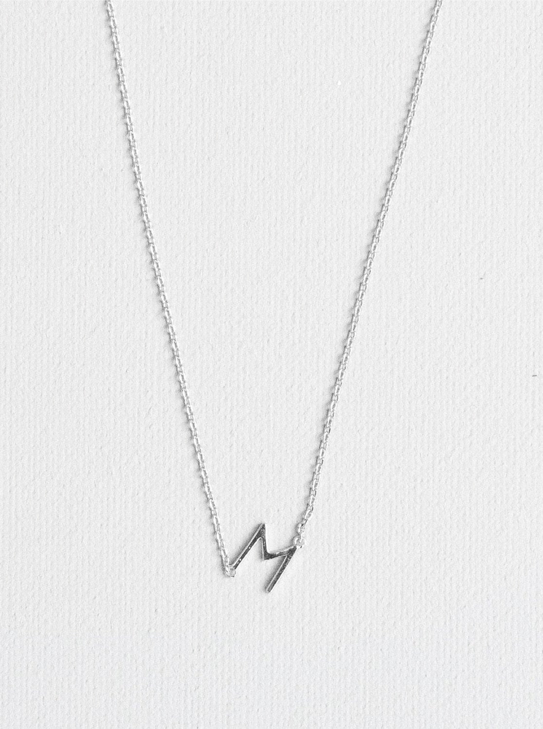 M letter necklace