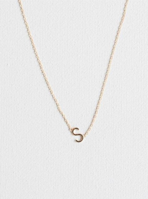 S letter necklace