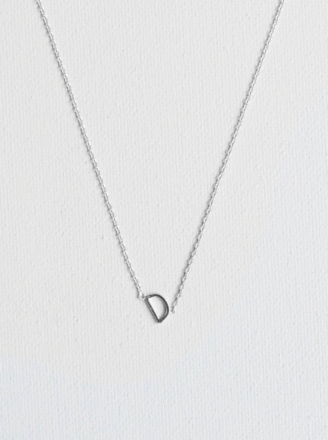 D letter necklace