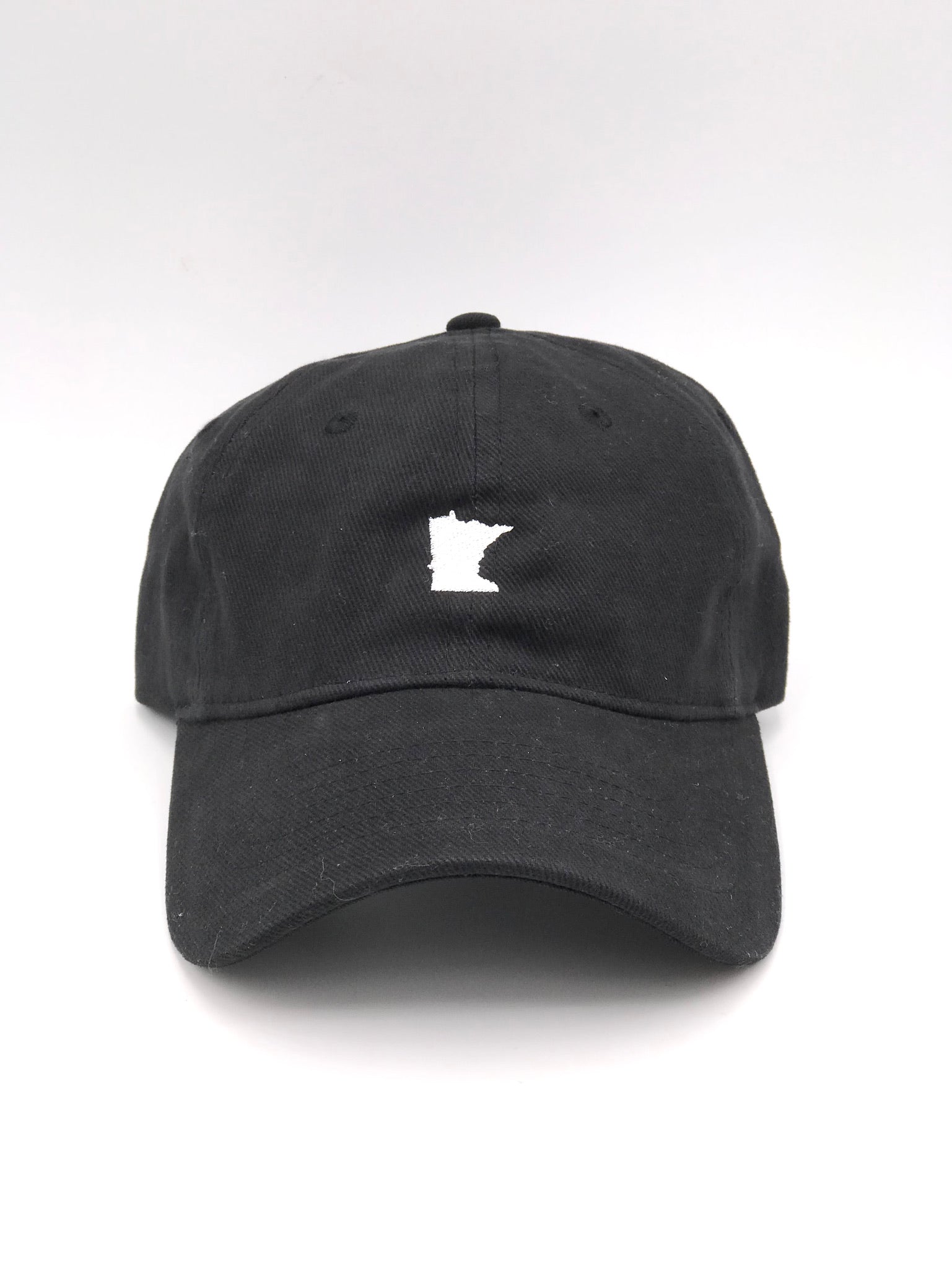 Black Embroidered MN Hat