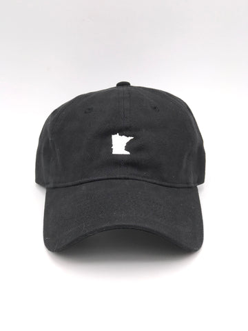 Black Embroidered MN Hat