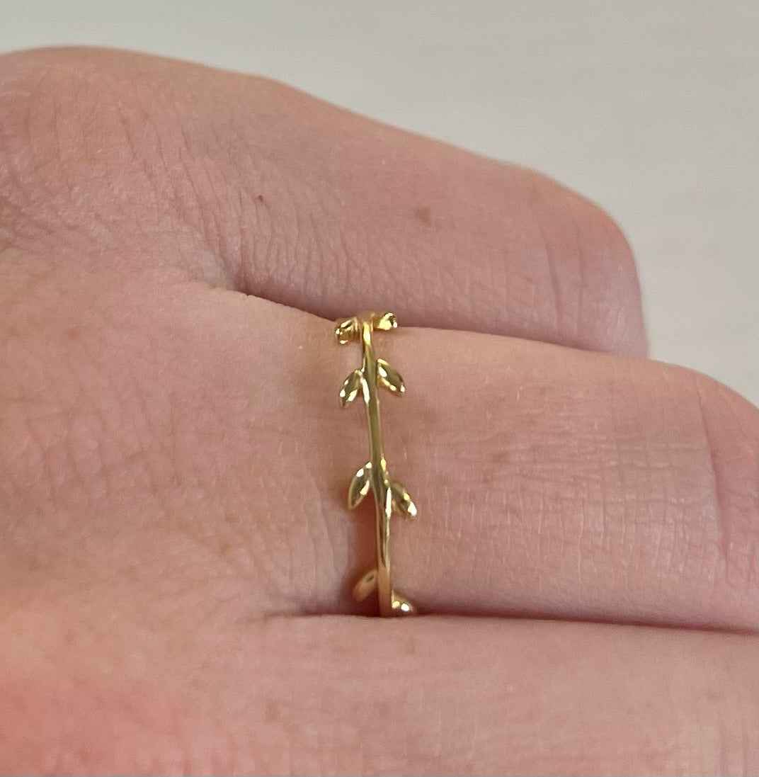 Sterling Melissa Ring - Gold