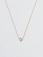 D letter necklace
