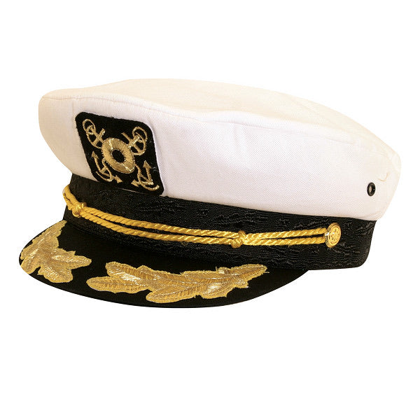 White captains  hat 