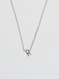 R letter necklace