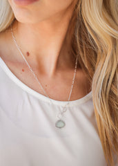 Cool Waters Druzy nh Necklace