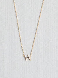 H letter necklace
