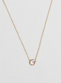 G letter necklace