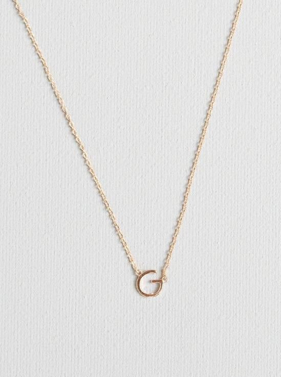 G letter necklace