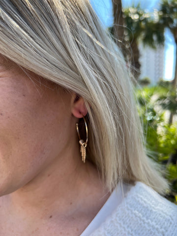Fringe Hoop Earrings
