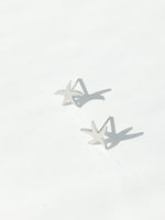 Alina starfish studs in silver bigger size 