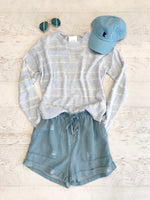 Light Blue Embroidered MN Hat Outfit