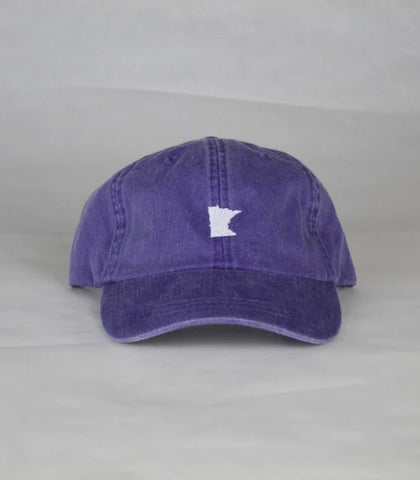 Purple Embroidered MN Hat